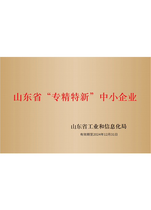 山东省“专精特新“中小企业